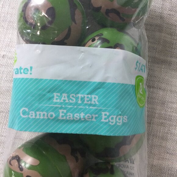 Lot of 2 Way to Celebrate Multi Camouflage Plastic Easter Eggs 12 Count Each - Picture 2 of 6